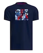 Heren T-shirt BIDI BADU  New York 2024 Chill Tee Dark Blue/Red