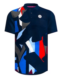 Heren T-shirt BIDI BADU New York 2024 Polo Dark Blue/Red