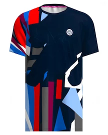 Heren T-shirt BIDI BADU New York 2024 Tee Dark Blue/Red