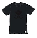 Heren T-shirt CCM  Blackout Leaf SS Tee Black S