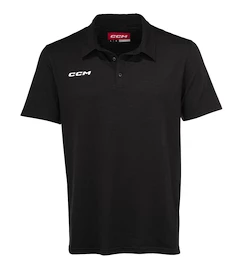 Heren T-shirt CCM Fitted Polo Black