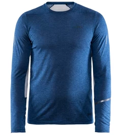 Heren T-shirt Craft SubZ Wool LS dark blue