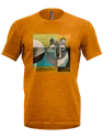 Heren T-shirt Crazy Idea  Joker Wolf/Mustard XXL