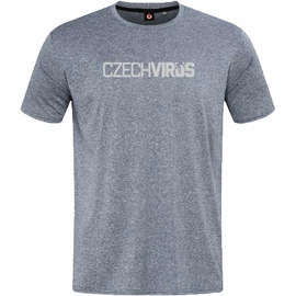 Heren T-shirt Czech Virus Pánské sportovní tričko Recycled šedé