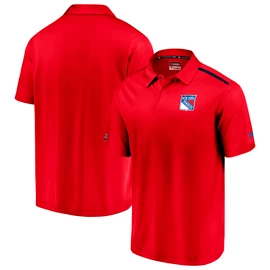 Heren T-shirt Fanatics Rinkside Synthetic Polo NHL New York Rangers