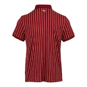 Heren T-shirt Fila  Polo Stripes Björn Cabernet/White Alyssum