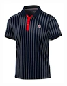 Heren T-shirt Fila  Polo Stripes Navy/White