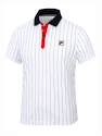 Heren T-shirt Fila  Polo Stripes White/Stripes L