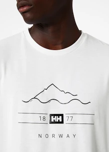 Heren T-shirt Helly Hansen  Skog Recycled Graphic T-Shirt White