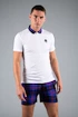 Heren T-shirt Hydrogen  Tartan Zipped Tech Polo White (Purple/Black) L