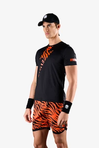 Heren T-shirt Hydrogen  Tiger Tech Tee Black/Orange Tiger