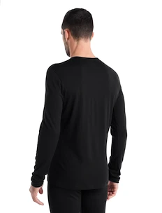 Heren T-shirt Icebreaker  200 Oasis LS Crewe Black