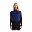 Heren T-shirt Icebreaker Merino 200 Oasis Sonebula LS High Neck Mid Navy/Royal Navy/Snow/Cb