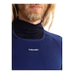 Heren T-shirt Icebreaker Merino 200 Oasis Sonebula LS High Neck Mid Navy/Royal Navy/Snow/Cb