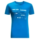 Heren T-shirt Jack Wolfskin  Pack & Go Travel T Blue Pacific