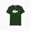 Heren T-shirt Lacoste  Big Logo Core Performance T-Shirt Green/White