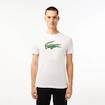 Heren T-shirt Lacoste  Big Logo Core Performance T-Shirt White/Green M