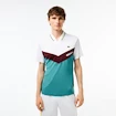 Heren T-shirt Lacoste  Medvedev New York Day Polo White/Limeira XXL