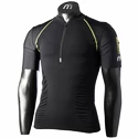 Heren T-shirt Mico M1 Trail Zip Neck Nero