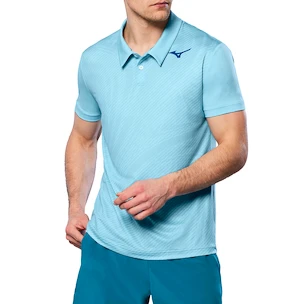 Heren T-shirt Mizuno  Charge Shadow Polo Blue Glow