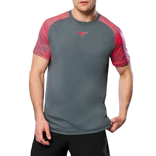 Heren T-shirt Mizuno  Charge Shadow Tee Turbulence