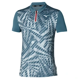 Heren T-shirt Mizuno Mugen Shadow Polo Blue Mirage