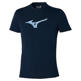 Heren T-shirt Mizuno Paris Graphic Tee Pageant Blue