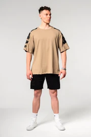 Heren T-shirt Nebbia Oversized T-shirt LIFTING CLUB Light Brown