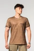 Heren T-shirt Nebbia  Washed-off Cotton T-shirt MAX OUT Light Brown