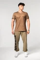 Heren T-shirt Nebbia  Washed-off Cotton T-shirt MAX OUT Light Brown