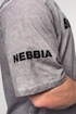 Heren T-shirt Nebbia  Washed-off Heavyweight Cotton Oversized T-shirt GRIND Light Grey