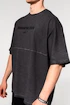 Heren T-shirt Nebbia  Washed-off Oversized Heavyweight Cotton T-shirt NO SHORTCUTS Black