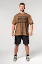 Heren T-shirt Nebbia  Washed-off Oversized T-shirt HERITAGE Light Brown