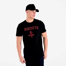 Heren T-shirt New Era NBA Houston Rockets Black