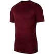 Heren T-shirt Nike  Pro BRT Top SS Wine S