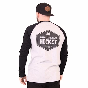 Heren T-shirt Roster Hockey  SORRY RAGLAN GreyBlack