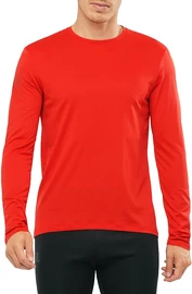 Heren T-shirt Salomon  Agile LS Tee red