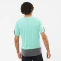 Heren T-shirt Salomon Cross Run SS Tee Pool Blue/Black