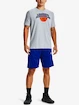 Heren T-shirt Under Armour  BBALL BRANDED WRDMRK SS-GRY