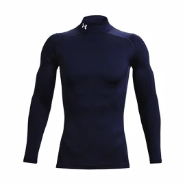 Heren T-shirt Under Armour ColdGear Armour Comp Mock Midnight Navy