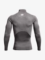 Heren T-shirt Under Armour ColdGear Comp Mock-GRY