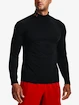 Heren T-shirt Under Armour ColdGear Rush Mock-BLK