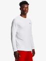 Heren T-shirt Under Armour  Fitted Crew-WHT