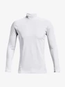 Heren T-shirt Under Armour  Fitted Mock-WHT