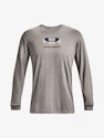 Heren T-shirt Under Armour  GRID GEOMETRIC LOGO LS-GRY