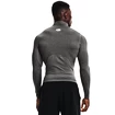 Heren T-shirt Under Armour  HeatGear Armour Comp Mock LS Gray