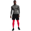 Heren T-shirt Under Armour  HeatGear Armour Comp Mock LS Gray