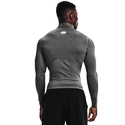 Heren T-shirt Under Armour  HeatGear Armour Comp Mock LS Gray