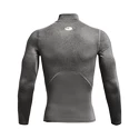 Heren T-shirt Under Armour  HeatGear Armour Comp Mock LS Gray