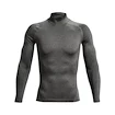 Heren T-shirt Under Armour  HeatGear Armour Comp Mock LS Gray XXL